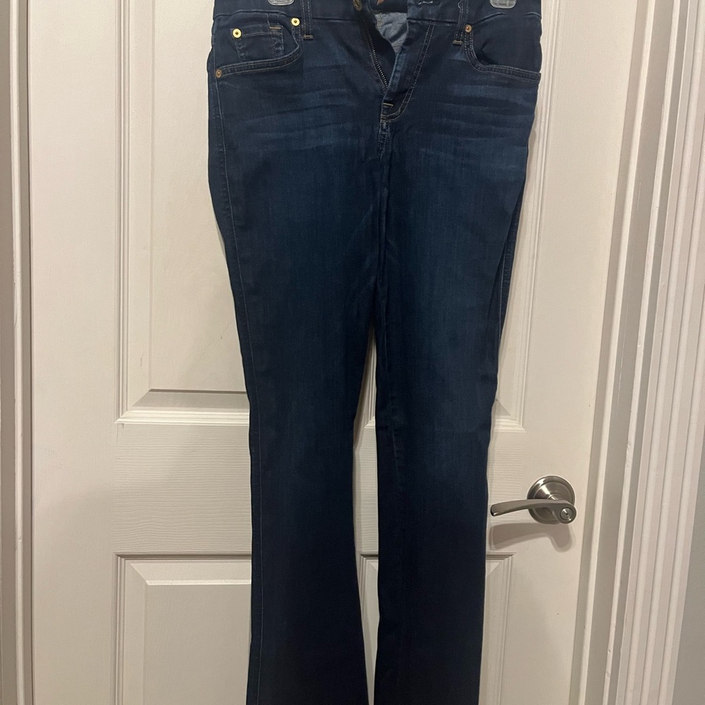 7 For All Mankind Dark Blue Boot Cut Jeans